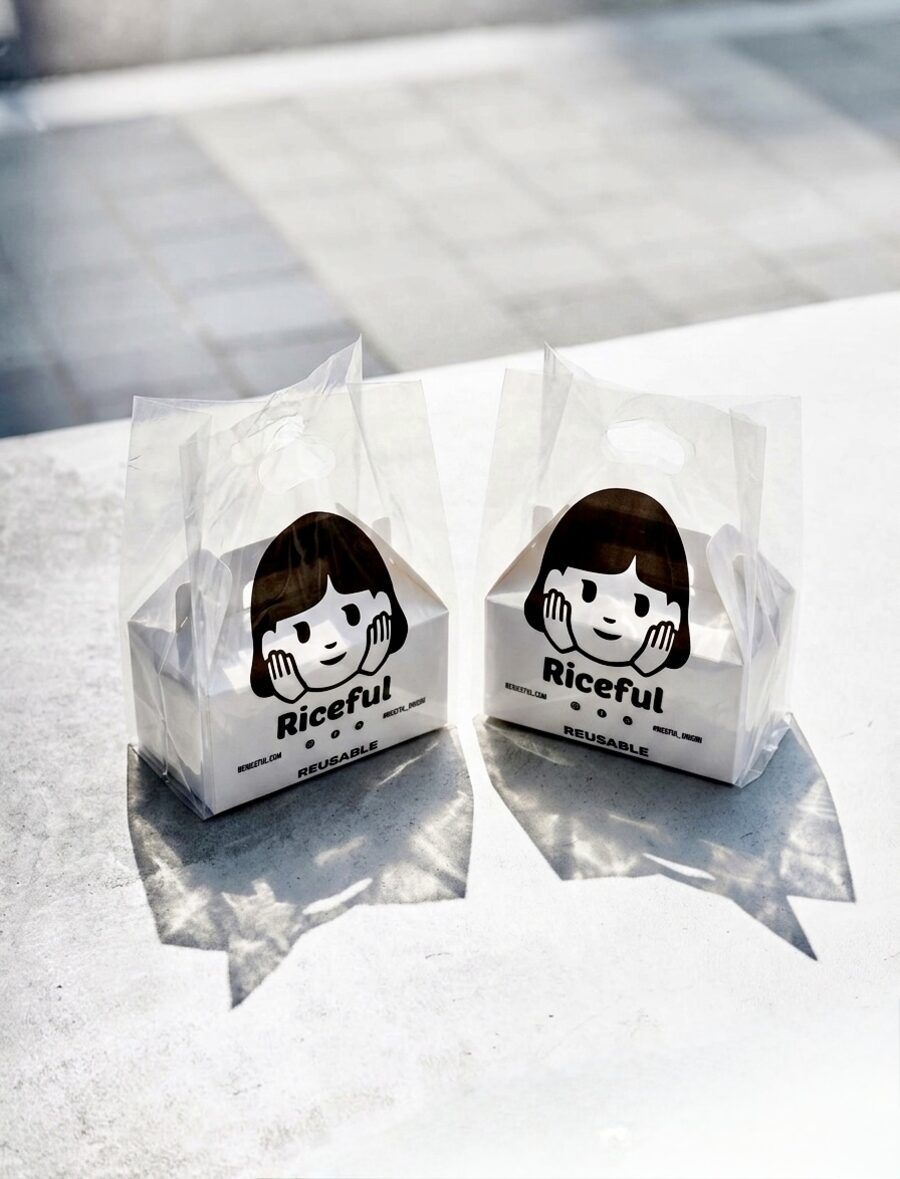 Riceful reusable takeout bags Berkeley onigiri