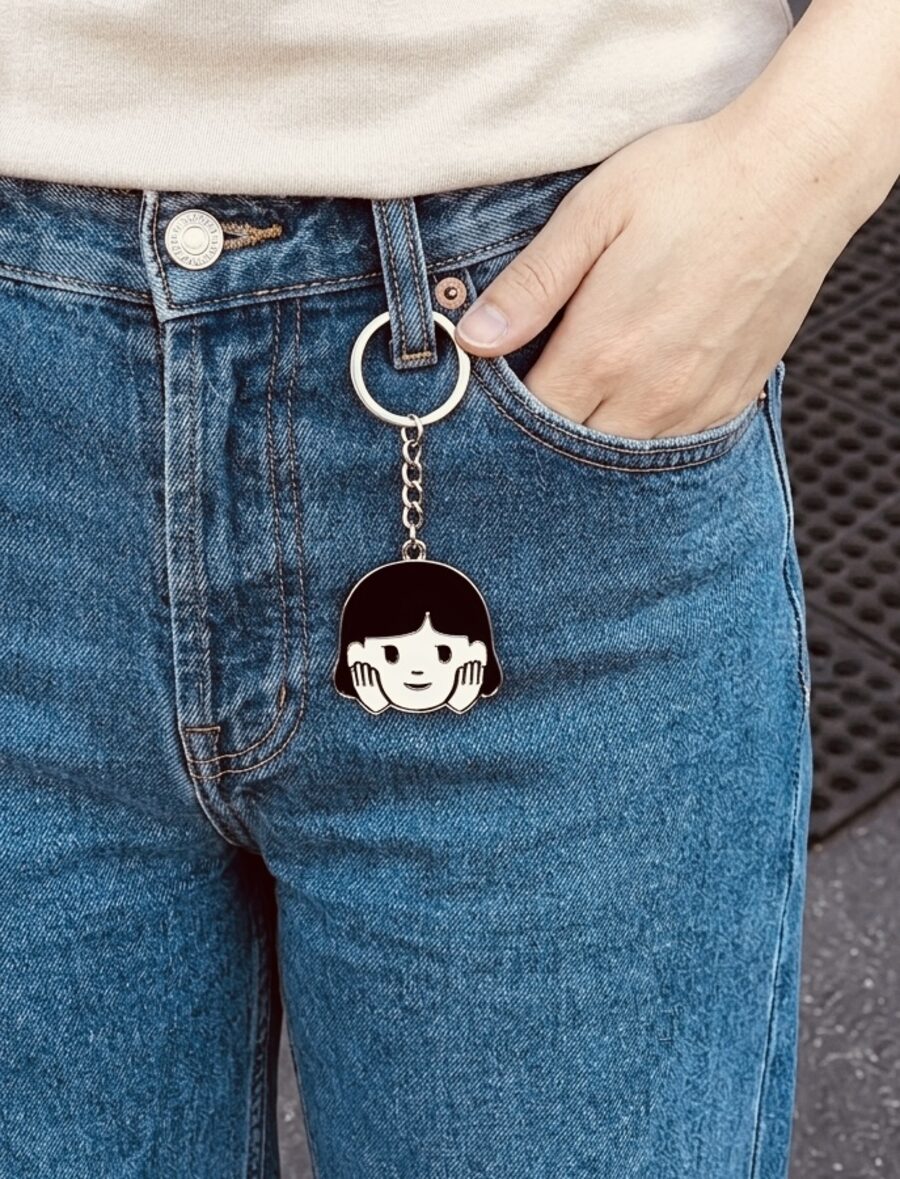 Riceful mascot keychain merchandise Berkeley Japanese restaurant